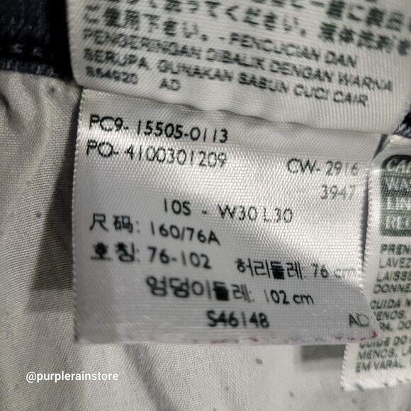 Levi's Jeans 10 S Straight 505 Mid Rise Medium Wash Stretch Denim Western Rodeo - Picture 5 of 12